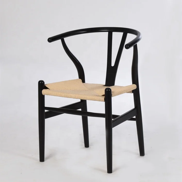 Professional factory wholesale furniture solid wood restaurant use Wishbone Y shape  dining Chairs CH-971