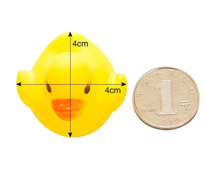 Образовательный подарок, детская игрушка-Утенок со звуком для ванны, детская игрушка-Утенок с пищалкой для купания в бассейне, резиновая игрушка-Утенок