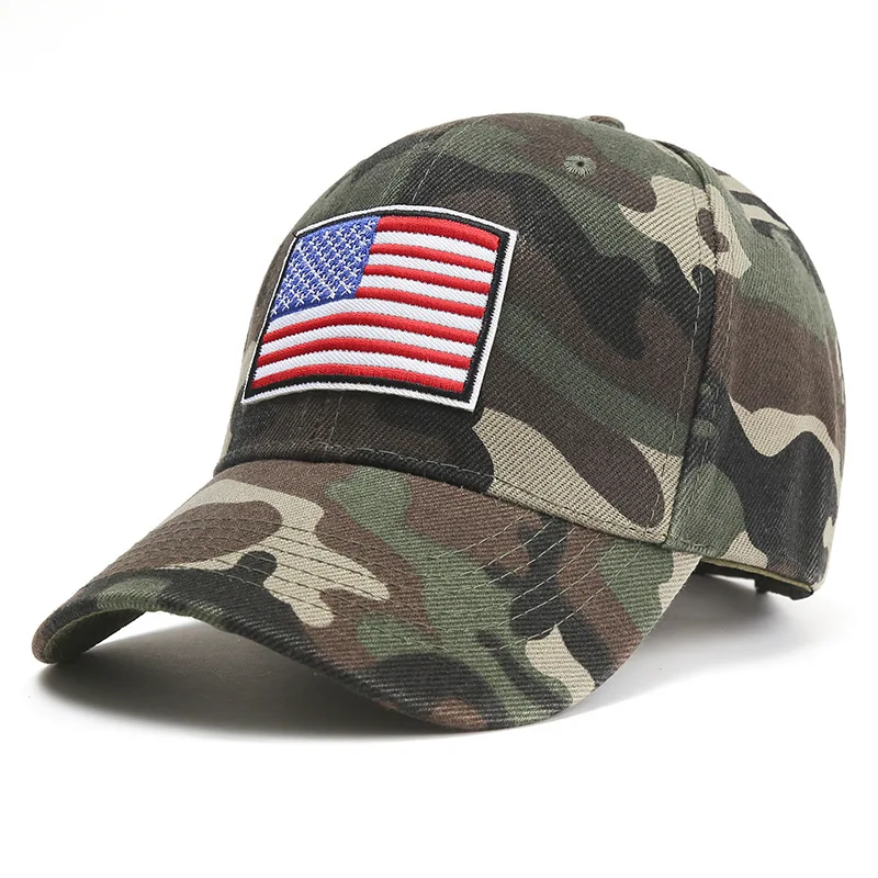 Wholesale Cheap USA Flag Cap Washed Cotton Quality USA Flag Patch Baseball Cap Election Vintage Baseball Cap