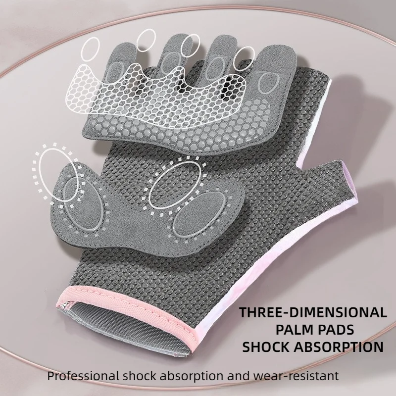 High Quality Fitness Half Finger Non-Slip Workout Weightlifting Gym Gloves Breathable Sports Cycling Gloves