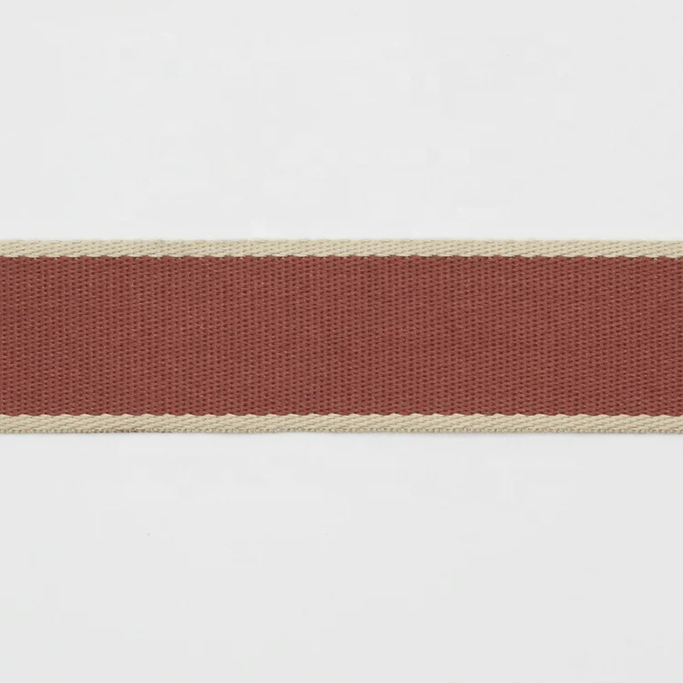 Custom 38mm Double Side Polyester Jacquard Woven Stripe Webbing Tape For Bag Wholesale 1.5 Inch High Tenacity Jacquard Ribbon