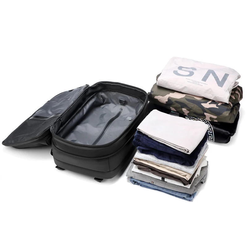 Expand Capacity Waterproof Men Women Travel School Business Laptop Backpack Vacuum Compression Carry On Backpack
