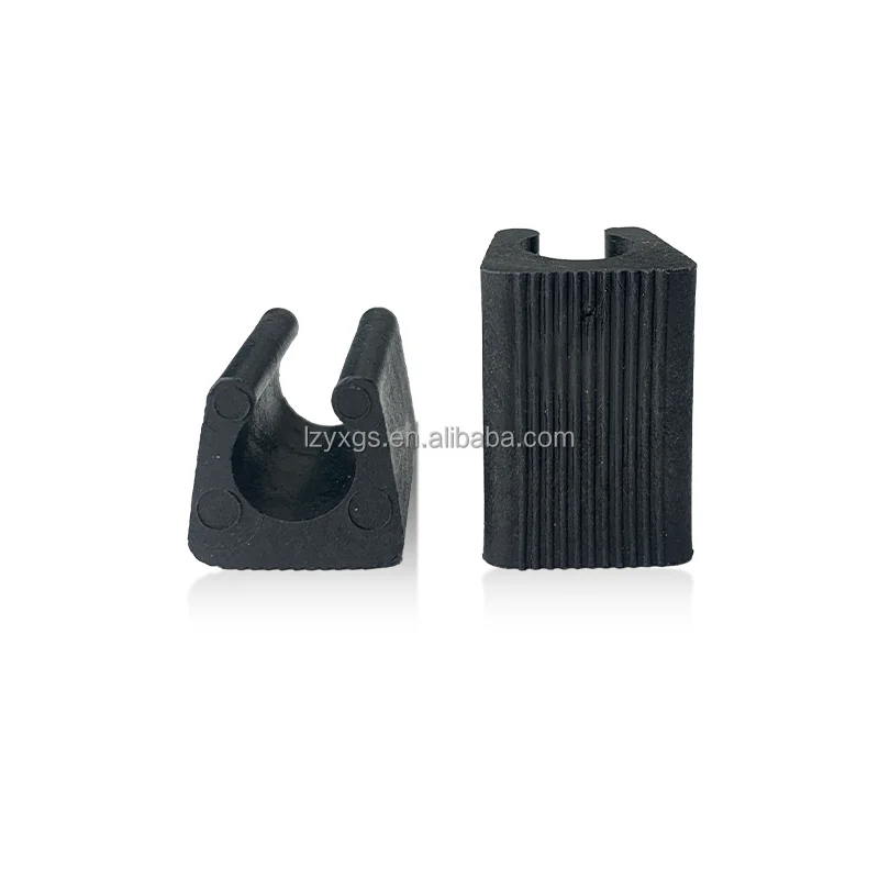 12mm Stainless steel pipe clamp open foot pad arch foot hardware fittings pipe clamp plastic outer foot cover