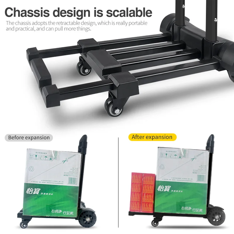 Small portable folding household trolley