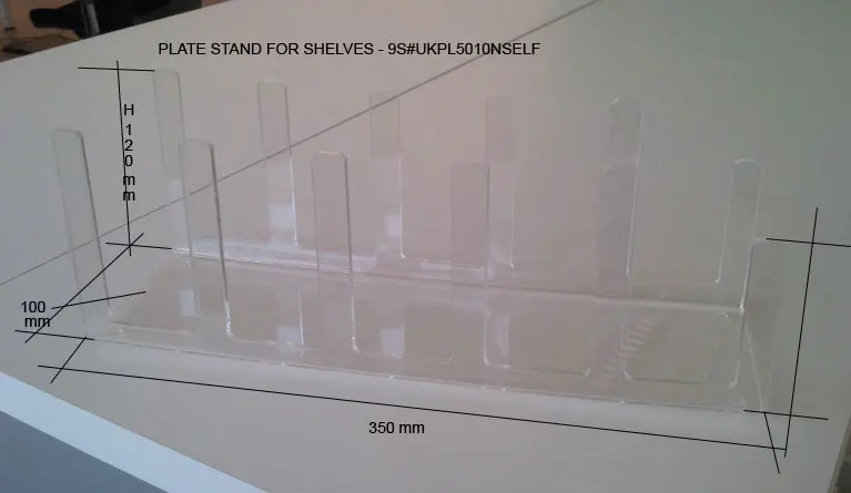 Acrylic Buffet Plate Display Stand Holder Acrylic Risers