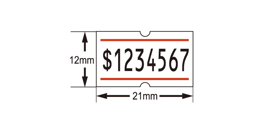 High quality supermarket and warehouse use price tool Retail Store 8 Digits One Line Pricing Tag Gun Labeler price gun