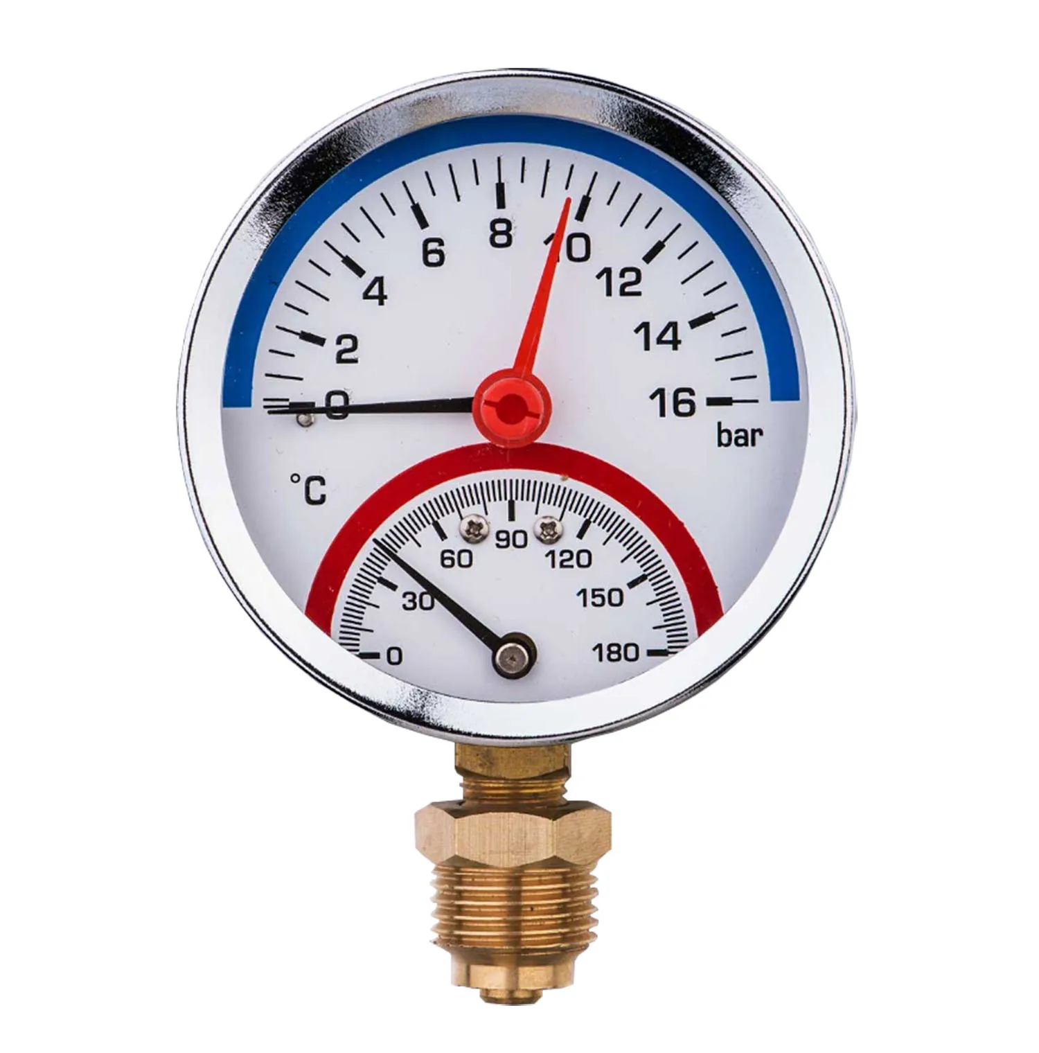 Hot water temperature gauge