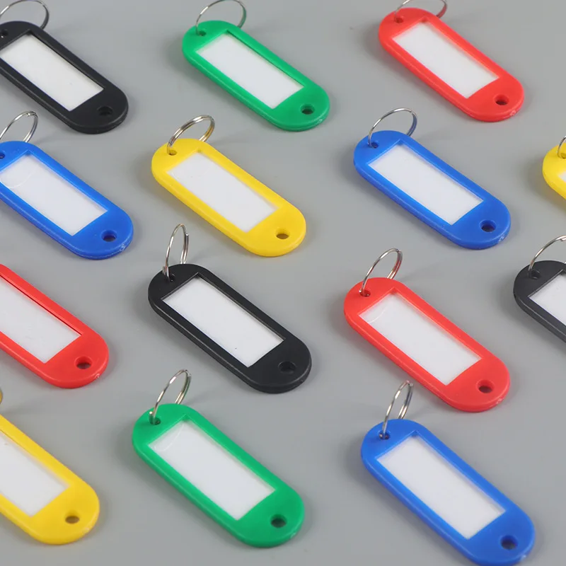 mix color clear plastic key storage management card PVC key tags ID label name tags key holder