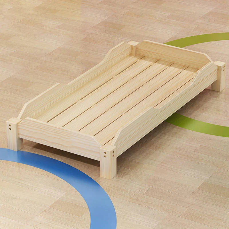 Kids Solid Wooden Single Bed for Kindergarten Kids Resting Bed Daycare Furniture Sleeping Cot for Kids wooden Baby Crib