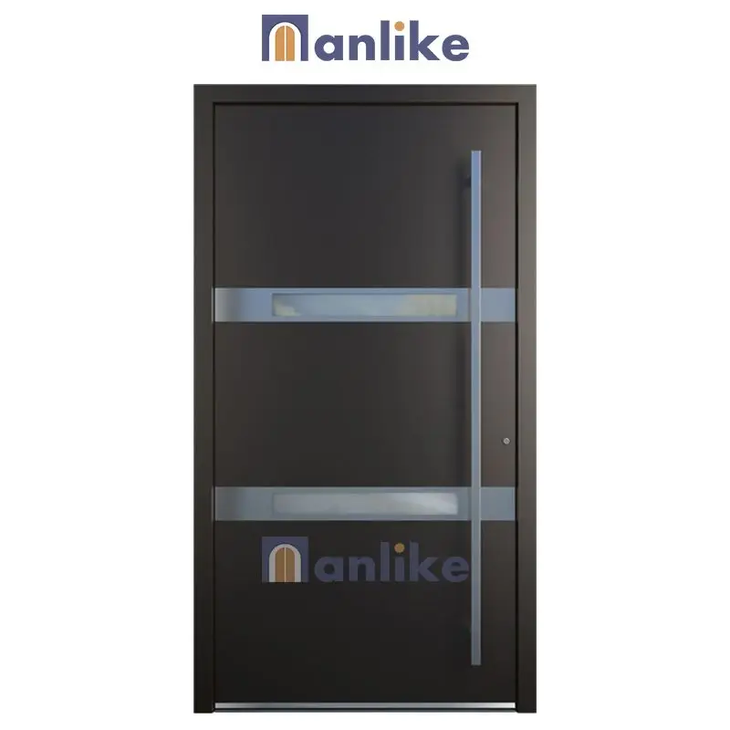 Anlike Luxury Aluminum Metal Safety Multi Lock Front Modern Main Custom External Entrance Security Others Doors