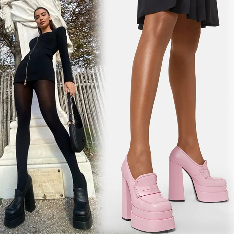 the latest girls ladies women luxury sexy shoes Square Head Thick High Heel Platform High-heeled Sandals