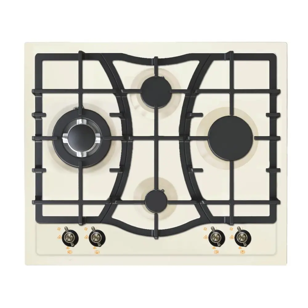 fashion attractive design stove cooker gas 4 burner with wok