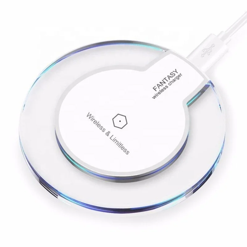 
Wholesale k9 qi fast charging smart crystal fantasy led desk lamp universal mobile phone wireless charger for iphone samsung 