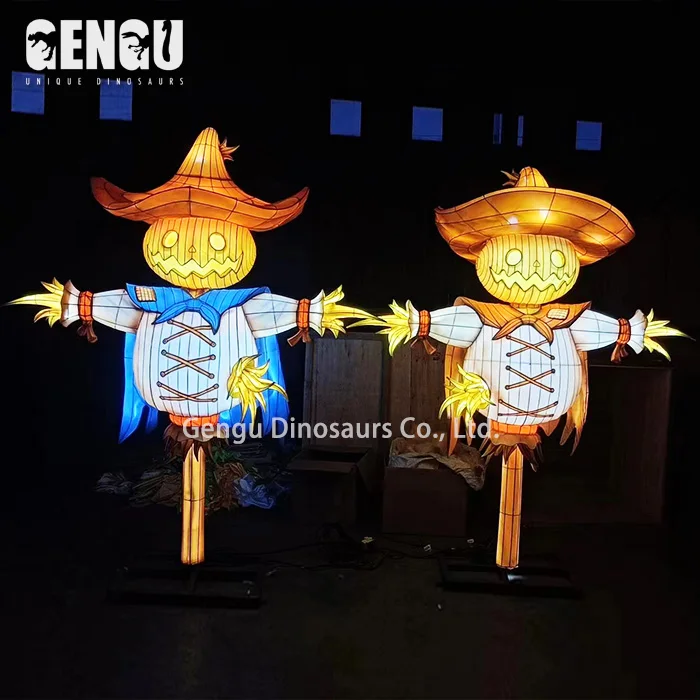 Outdoor Waterproof Scarecrow Lantern For Halloween Party Decoration