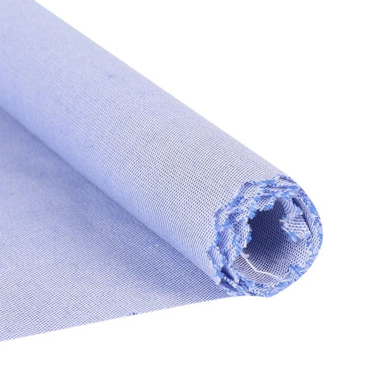 hotsale Pure Blue Color Breathable Soft Plain Weave Cotton Fabric For Summer