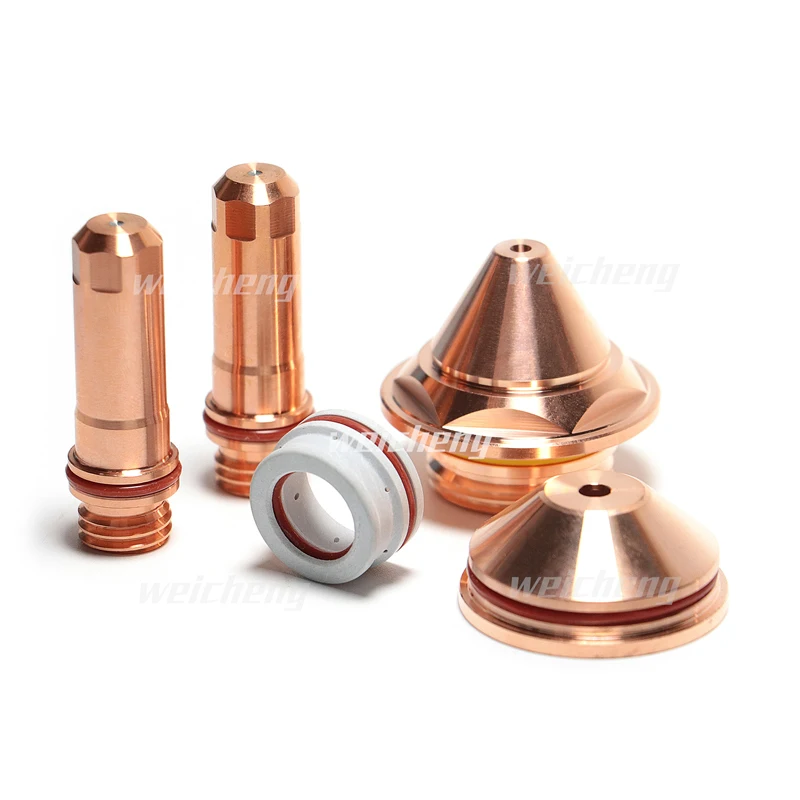Plasma Cutting Accessories Consumables Copper Electrode Nozzle Shield Swirl Ring for Ajan Cutting Torch