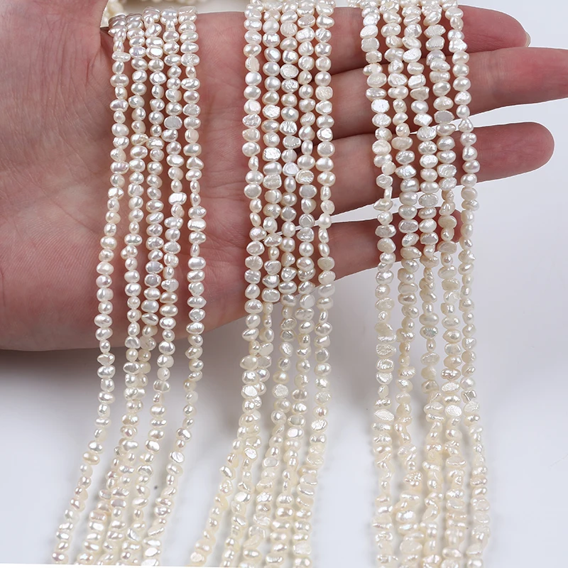 Wholesale 3-3.5mm Baroque Freshwater Pearl Strand For Women Jewelry Making