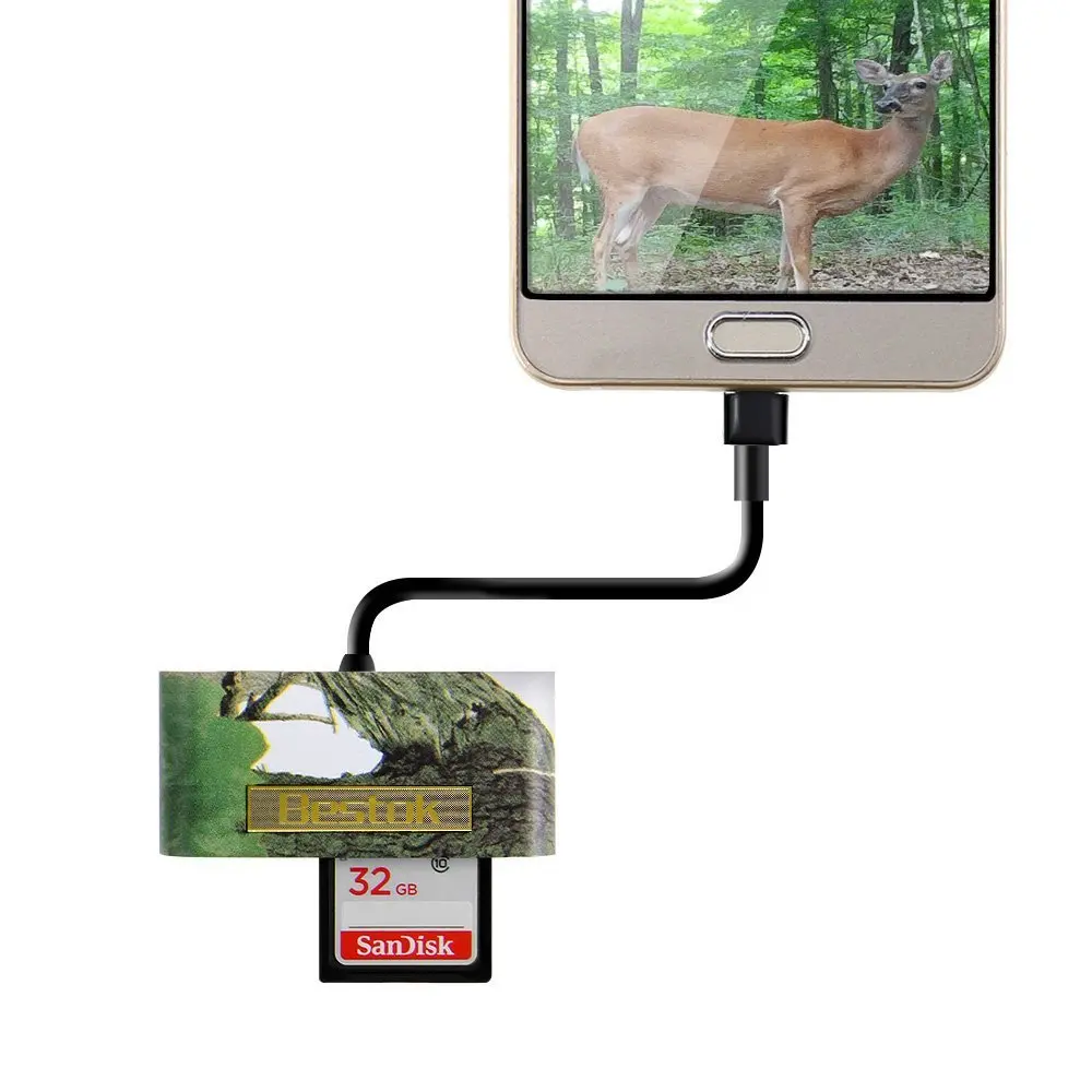 Bestok Trail Camera SD Card Reader для Android устройств с функцией