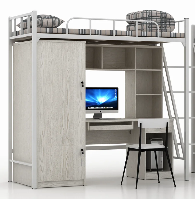 Metal Bunk Bed cheap Price School Dormitory Student Bunk Bed Steel Double Bunk Bed
