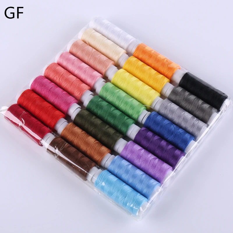Wholesale High Strength Household 40 2 Sewing Thread 24 Colors Per Bag 100% Polyester Sewing Thread For Garments
