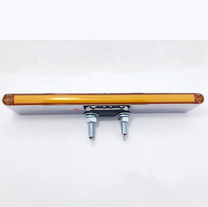 
led freightliner teardrop sleeper side marker turn led lights w/chrome bezel for universal truck towing trailer RV bus etc 