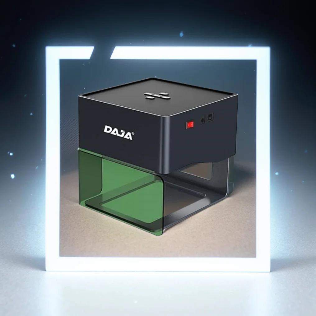 DAJA DJ6 настольная Прочная Модель 5 Вт мощная машина для резки одежды джинсовые джинсы лазерная гравировальная