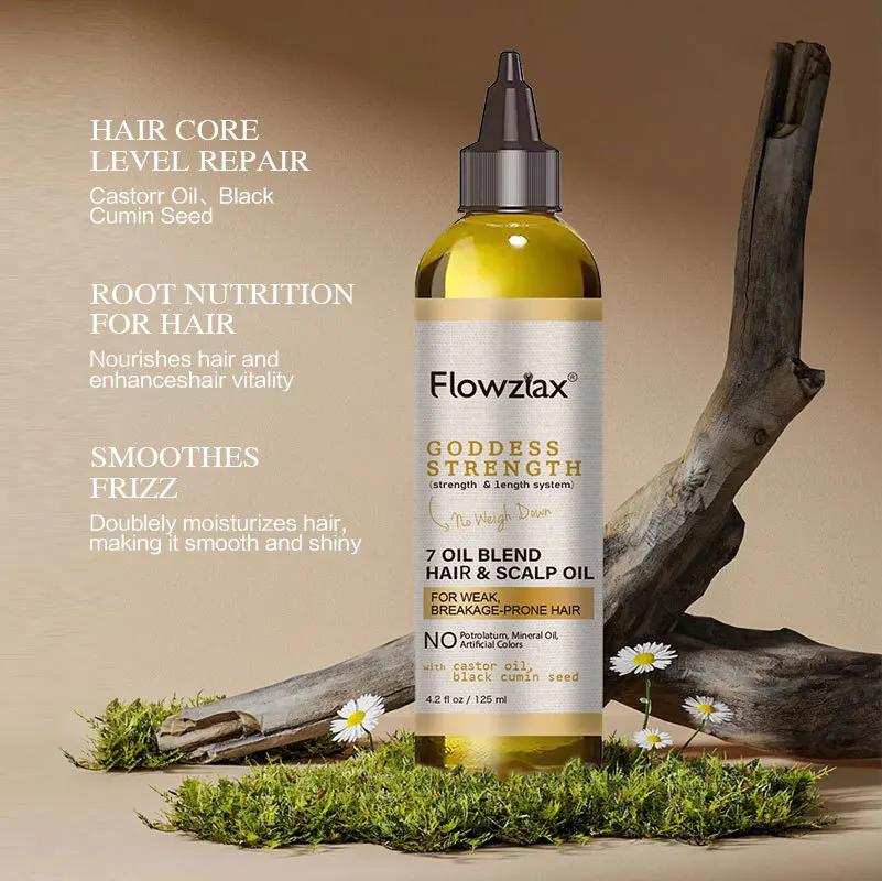 best quality Castor black cumin seed scalp nourishing hair care essential oil for dry frizzy hair