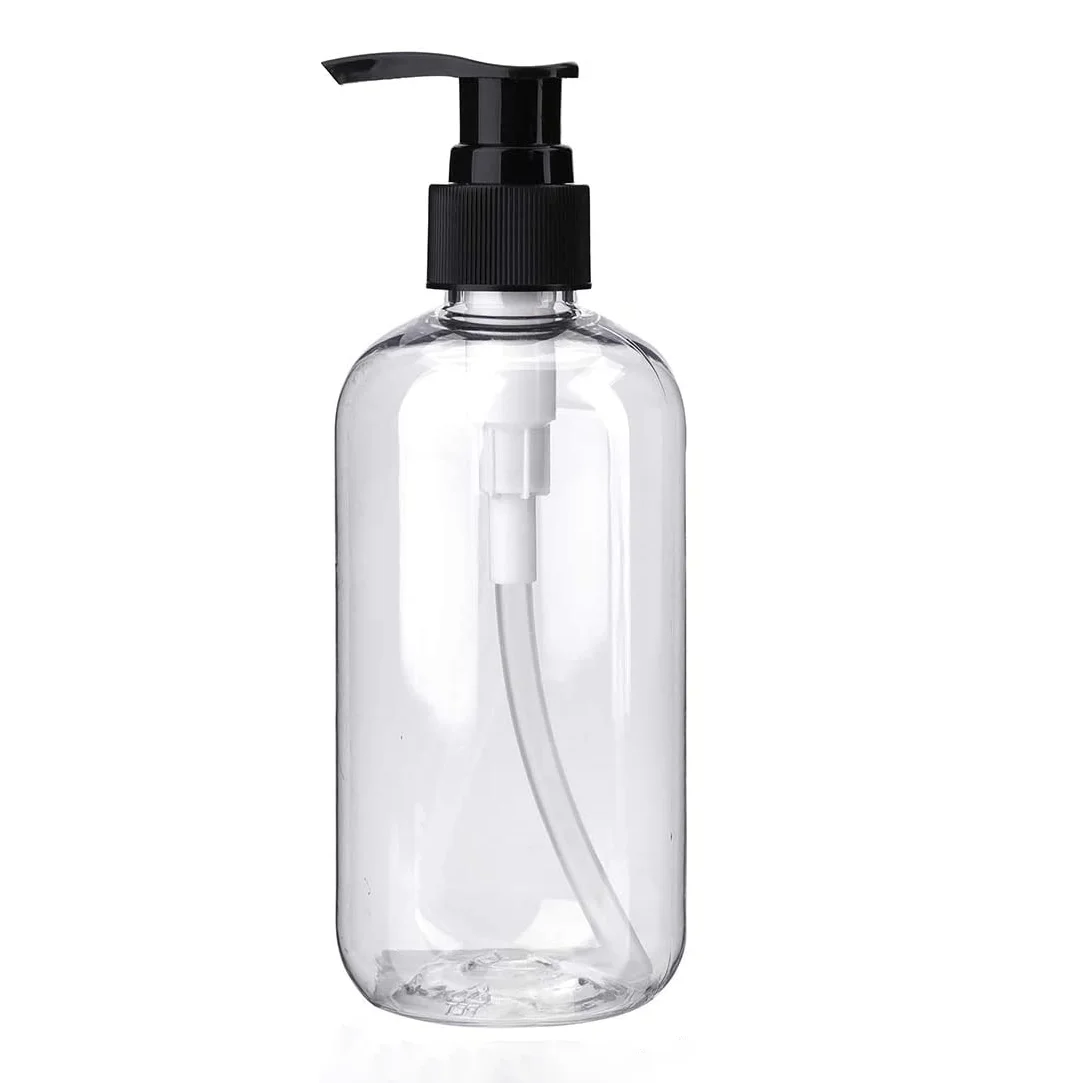 Hot selling supply multi purpose 500ml PET clear plastic pressure pump head hand sanitizer bottles