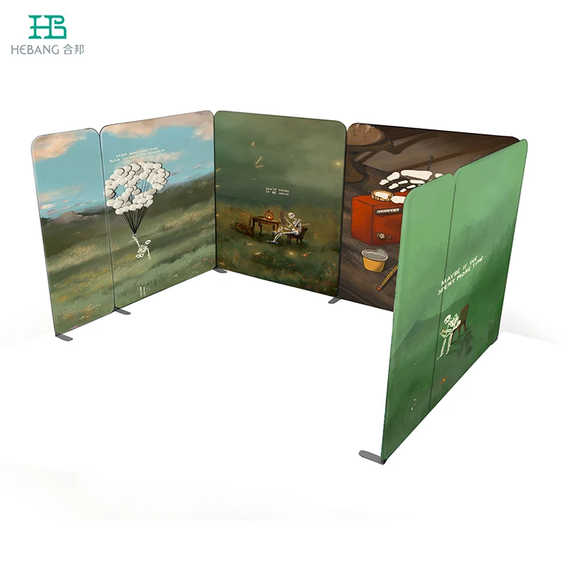 Factory Price Backdrop Banner Aluminum Frame Tension Fabric Pop Up Display