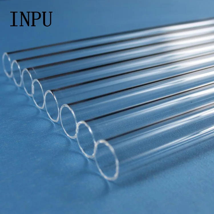 Высокотемпературная прозрачная Плавленая кварцевая стеклянная трубка всех размеров