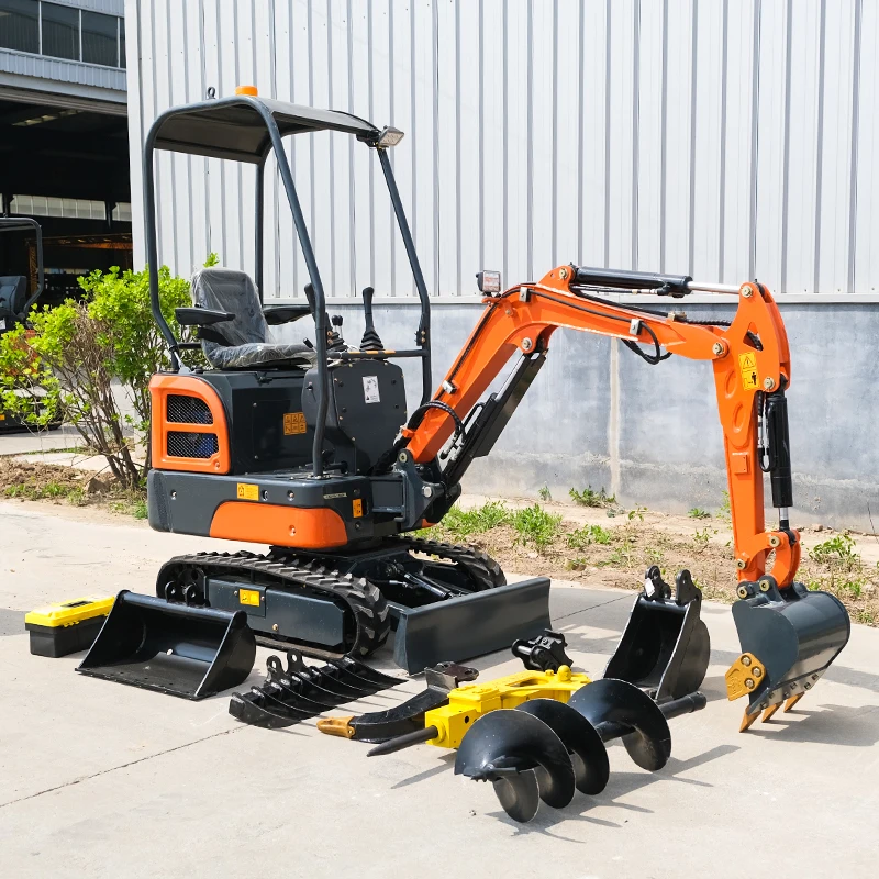 FREE SHIPPING Mini Excavator 2 Ton/1.8ton EPA Farm Used New Crawler Digger Compact Kubota Engine Excavator Machine Price