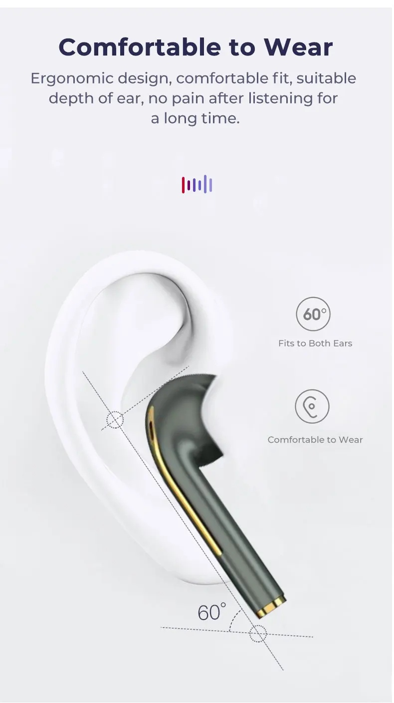 Новые идеи продукта 2021 j18 auriculares мини стерео наушники bt5.0 tws беспроводные
