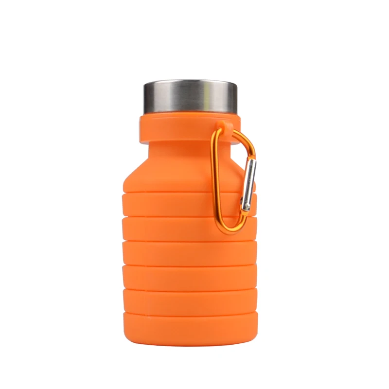 Eco-Friendly Collapsible Silicone Foldable Water Bottles Used for Travel Hiking Camping Sports and Outdoor Activities
