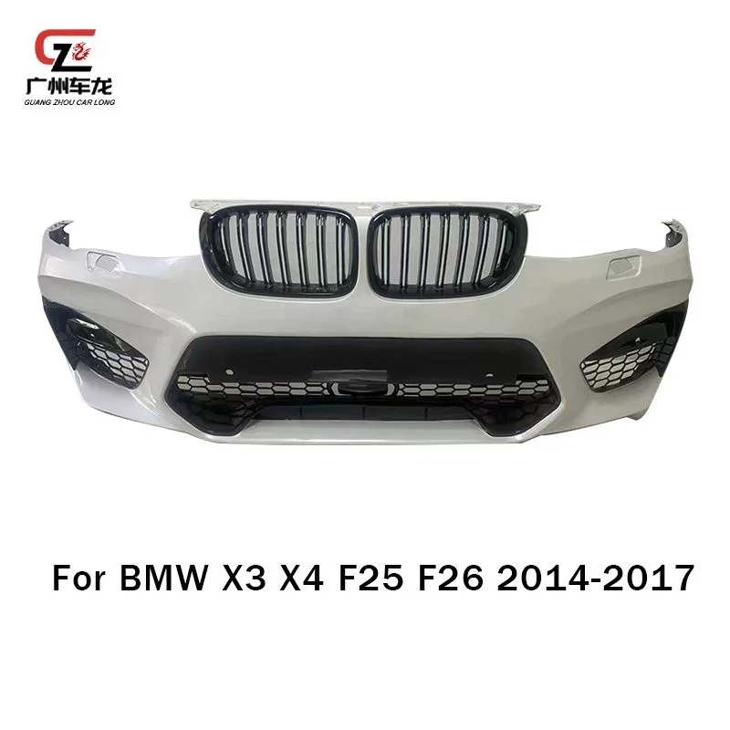 Лидер продаж автомобильные бамперы из полиуретана для BMW X3 X4 F25 F26 2014-2017 обновление X3M X4M передний бампер комплект