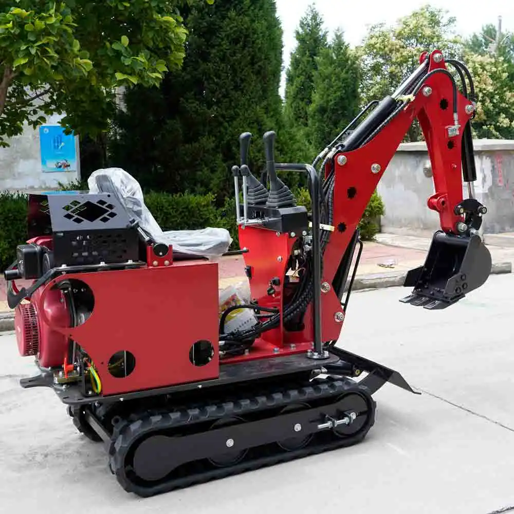 Chinese produced skid steer loader backhoe 0.8-ton excavator hydraulic earth spiral drilling column drilling machine