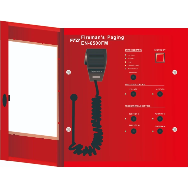 2021 new arrived fire alarm system fireman microphone for