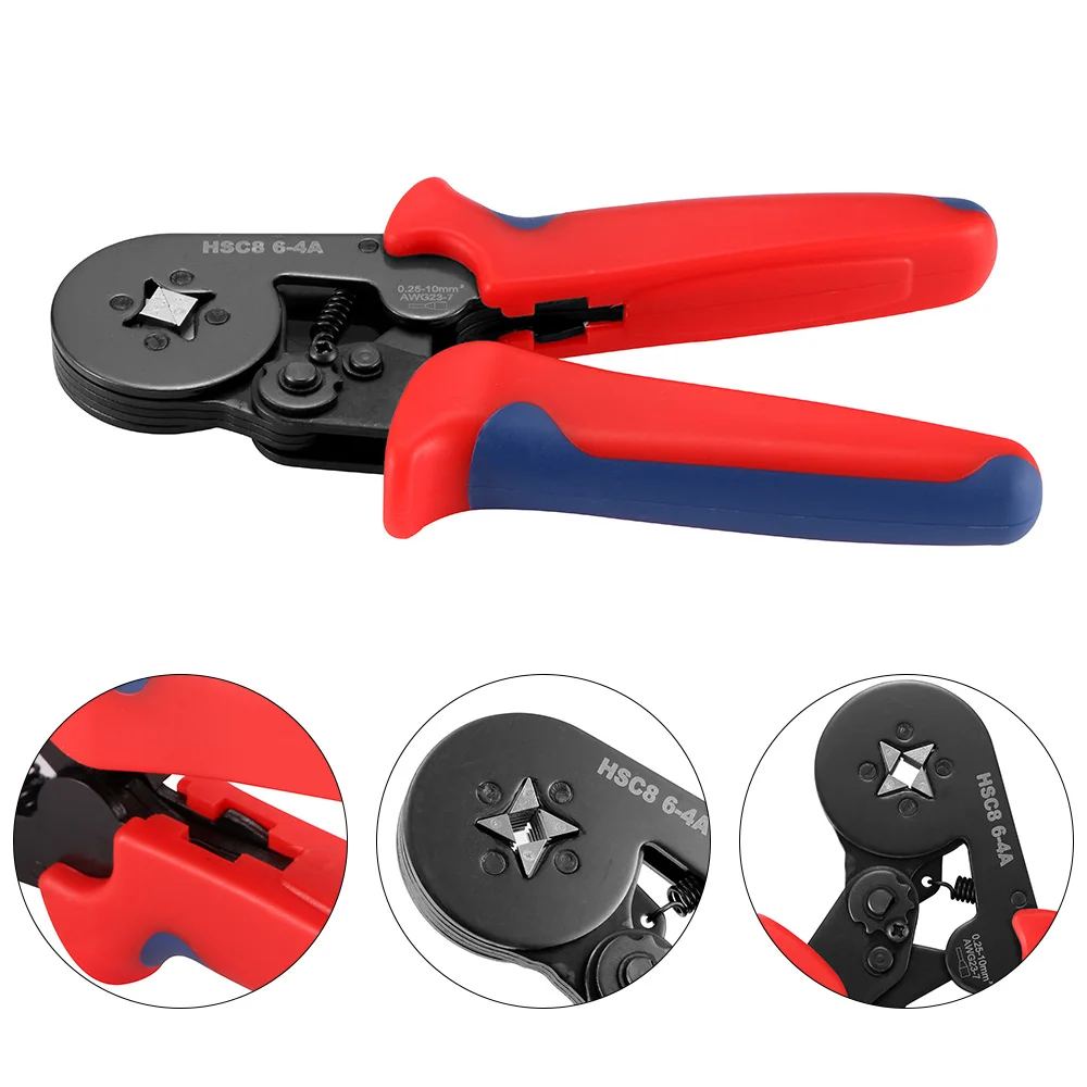 LEKON WXC8 6-4 Wire crimper Plier set Cable ferrule crimping tool kit with 1200 terminal Hand Wire Cable Tools terminal wire pli