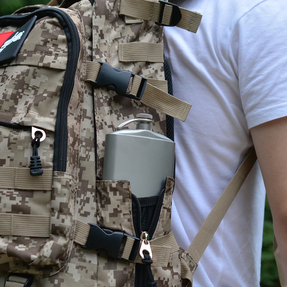 
Fashion Wine pot hip flask 260ml/9oz titanium wine flask wine bottle with screw cap-clip 