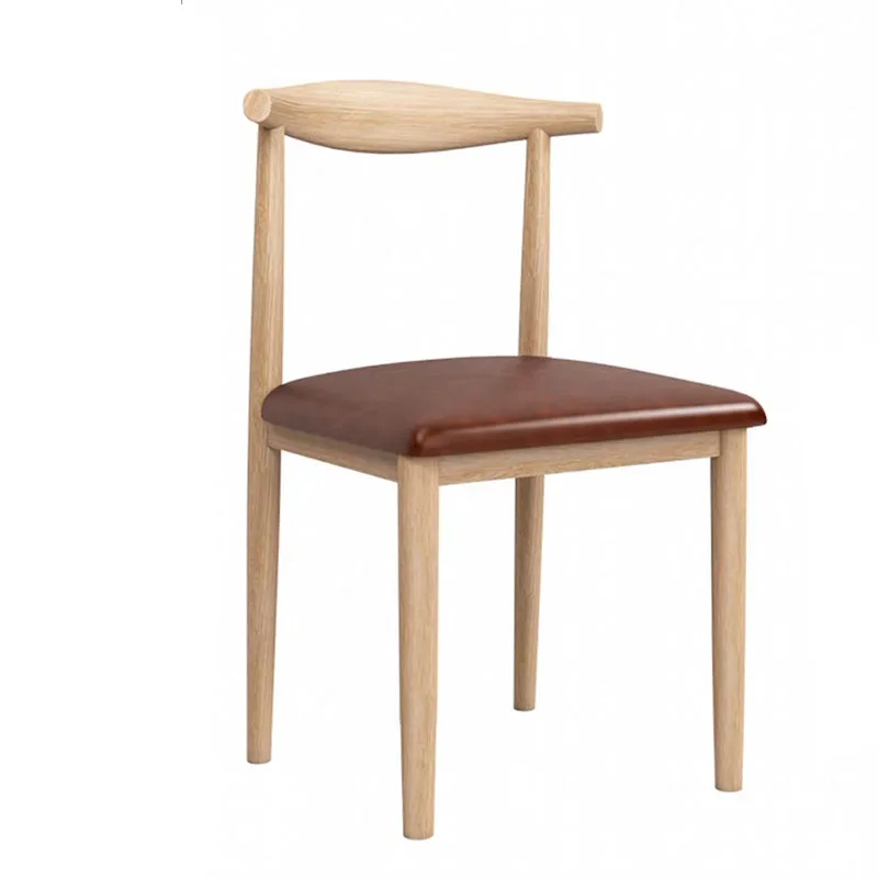 New Design Wood Transfer Leg Dining Chair With Soft Seat