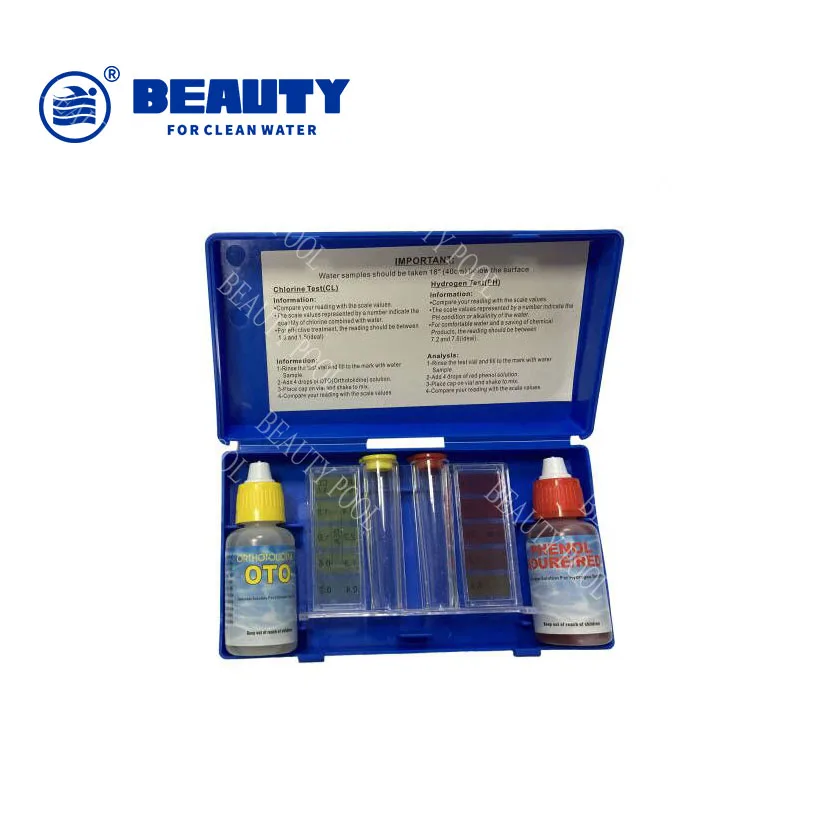 Swimming Pool Spa Water Chemical Test Kit for Chlorine and Ph Test (2 Way Test Kit)