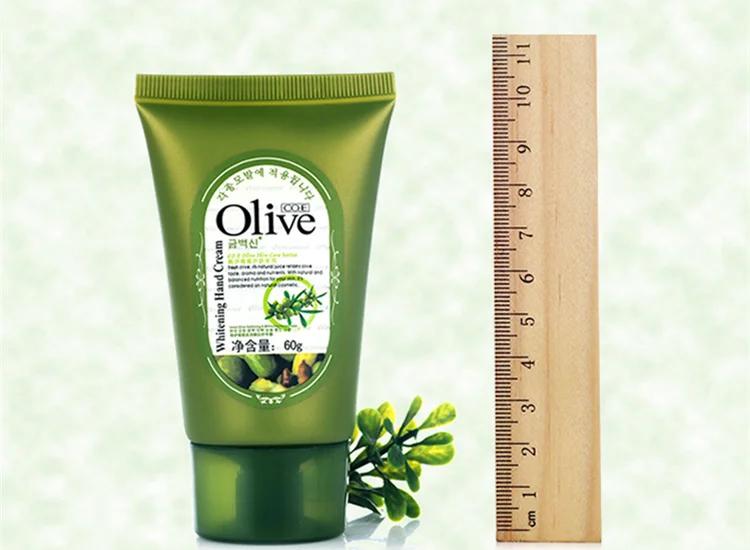 wholesale Softening & Whitening Olive Hand Cream,deeply moisturizing Hand lotion/ hand cream 60g