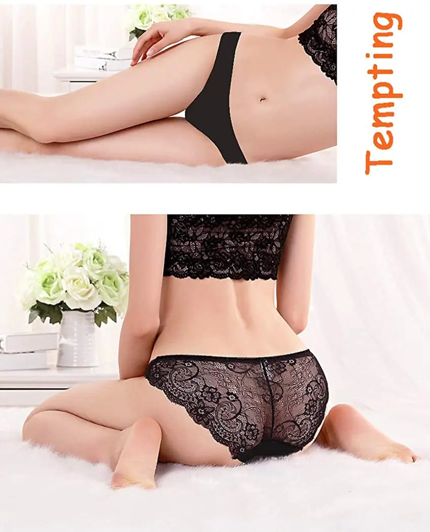 
3110# Factory Direct Women Sexy hollow out Bikini Traceless Seamless Underwear Ice Silk Briefs Invisible Lace Panties 