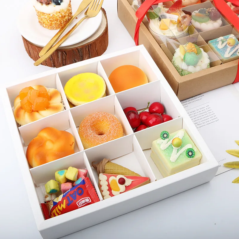 Custom logo pink bakery paper box for cake, 10 x 10 x 5 luxury wedding cake packaging box ,12 x 12 x 6 tall cake box with window