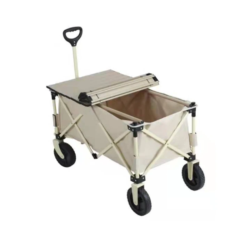 Cheap Outdoor Heavy Duty Garden Camping Foldable Wagon groceries Cart Folding Beach Trolley Cart For Kids Children