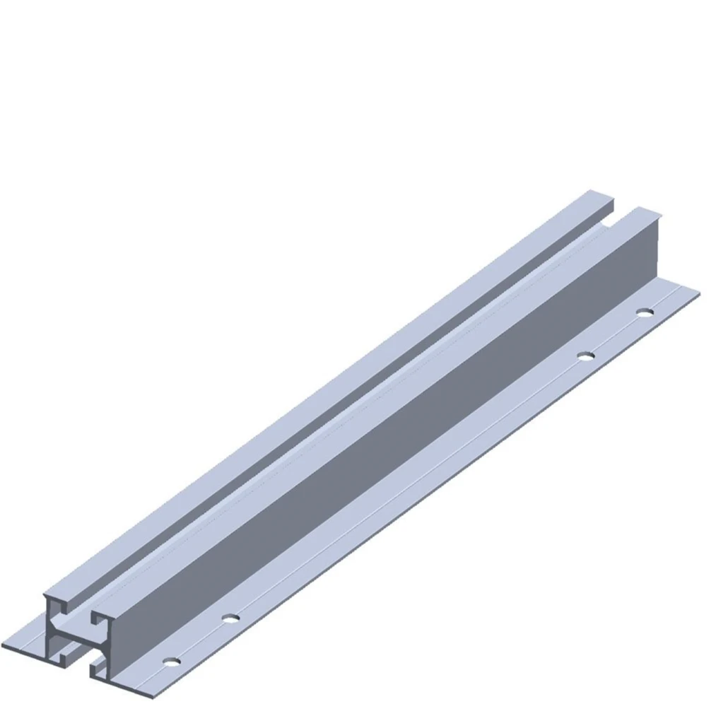Европейские пользовательские монтажные решения OEM, трапециевидные металлические крыши, алюминиевые солнечные мини-рельсы