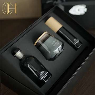 C & H оптовая продажа индивидуальный домашний декор роскошный освежитель воздуха для женщин с подарочной коробкой парфюмерный диффузор подарочный набор
