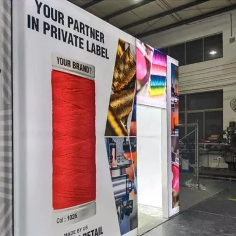 Self Build SEG Exhibition Backlit Tower Display Stands 20x20 Modular Exhibition Display System
