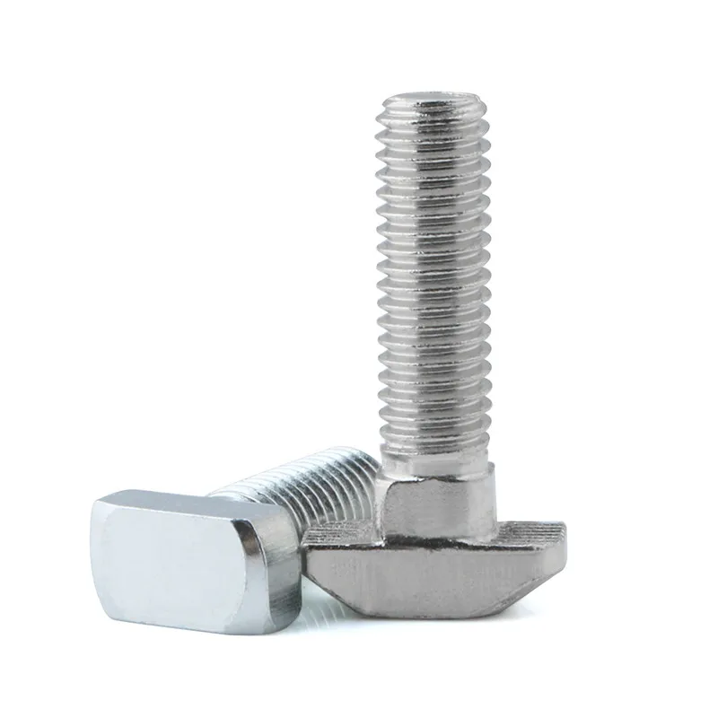 Steel T-shaped screw aluminum profile T-shaped Hammer Head bolt 40 series M8*16-10 T type screw
