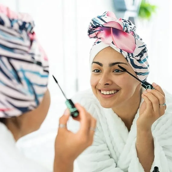 Factory satin silk turban Dry Hair Microfiber Hair Towel Absorption Solid Color Quality Strong