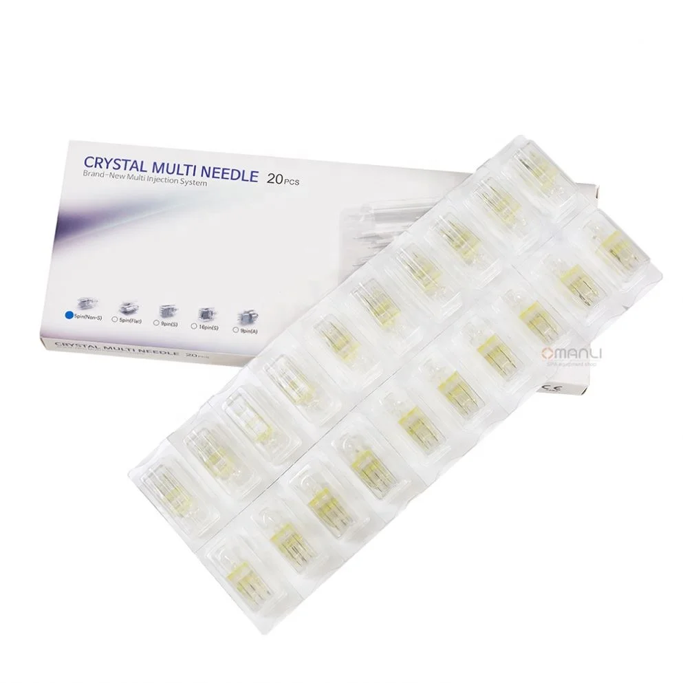 Crystal Multi Needle Mesotherapy Injector 5 Pins Needle For Beauty Facial Skin Care